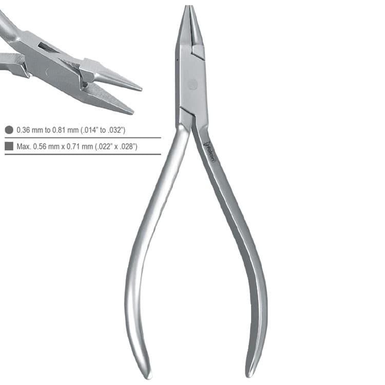 Pliers wire bending Adams small round/flat – oficiali Falcon Medical produkto nuotrauka