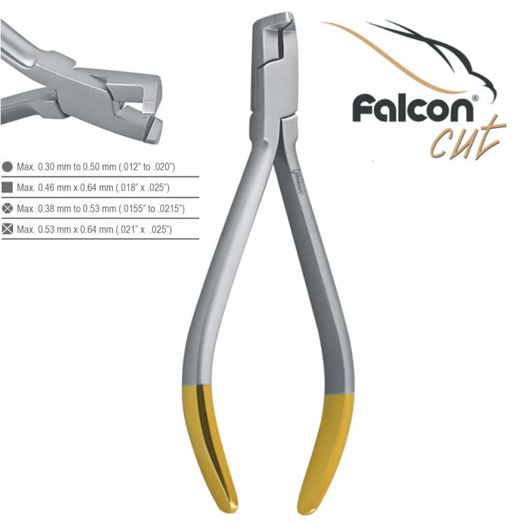 Falcon-Cut Mini Distal end cutter with safety hold long handle, mini head – oficiali Falcon Medical produkto nuotrauka