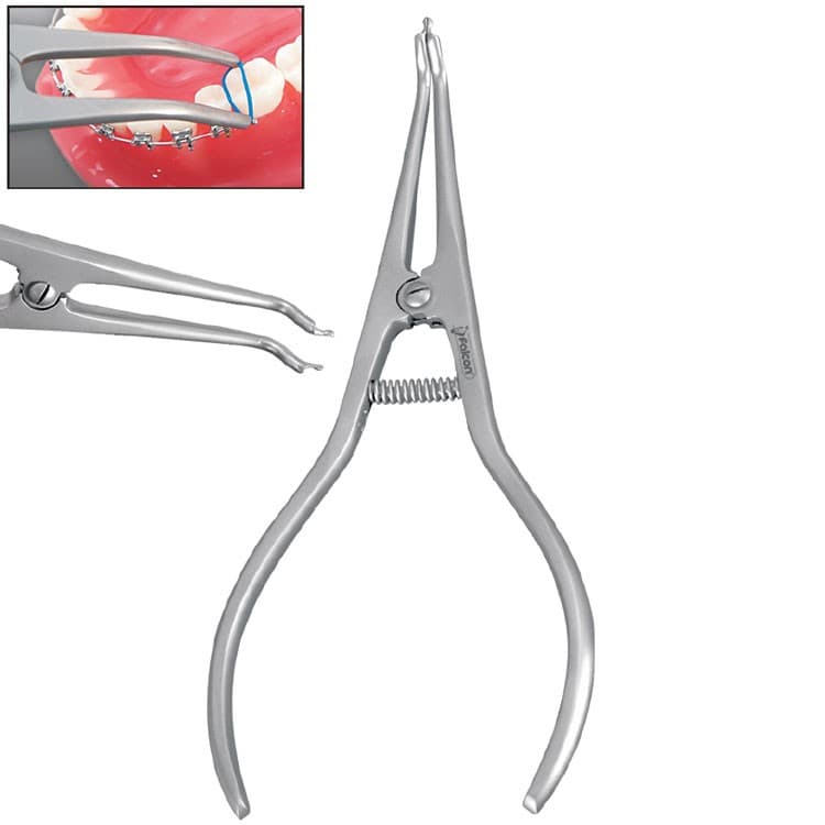 Elastomeric separators plaing pliers contra angle – oficiali Falcon Medical produkto nuotrauka