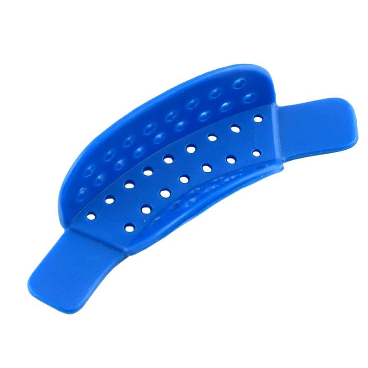 DENTALINE Disposable impression trays blue, partial anterior fig. 20 (Pack of 25 pieces) – oficiali Falcon Medical produkto nuotrauka