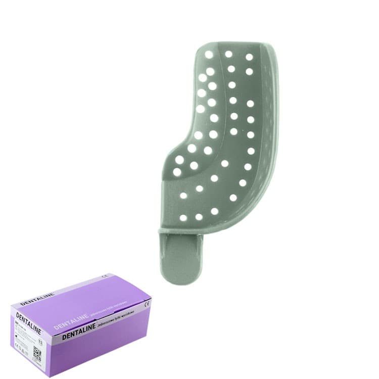 DENTALINE Disposable impression trays olive, partial upper right / lower left fig. 21 (Pack of 25 pieces) – oficiali Falcon Medical produkto nuotrauka