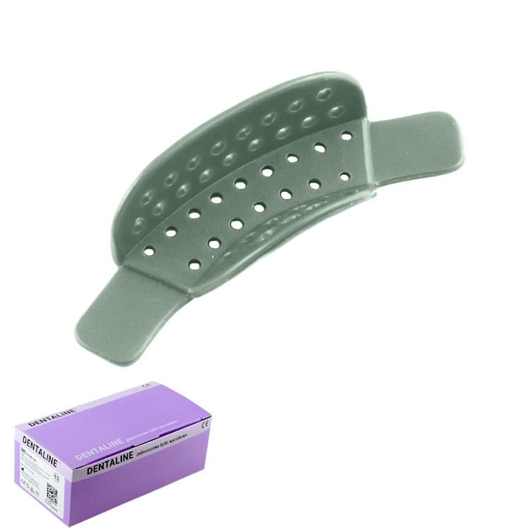 DENTALINE Disposable impression trays olive, partial anterior fig. 20 (Pack of 25 pieces) – oficiali Falcon Medical produkto nuotrauka