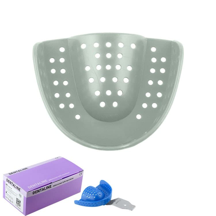 DENTALINE Disposable impression trays olive, orthodontic upper size M fig. 17 (Pack of 25 pieces) – oficiali Falcon Medical produkto nuotrauka