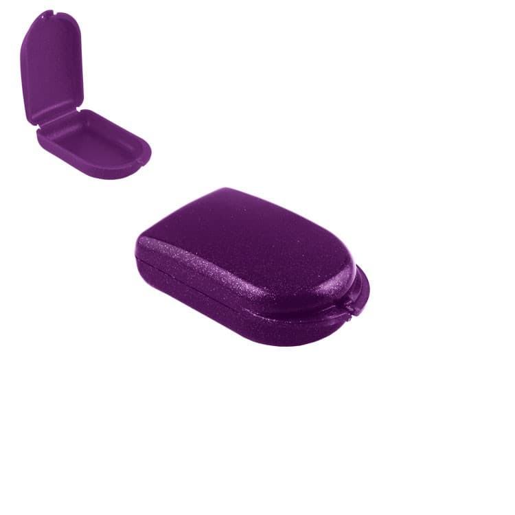 Slim-Line Retainer cases sparkle cool plum, 25 x 50 x 85mm (Pack of 10 pieces) – oficiali Falcon Medical produkto nuotrauka