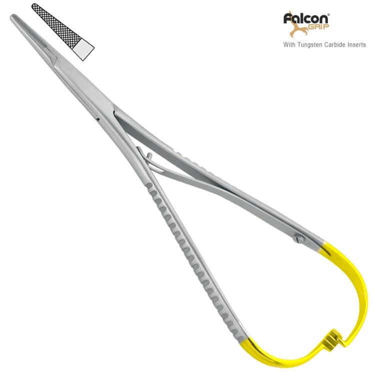 Falcon-Grip Ligature forceps Falcon Standard 140mm TC – oficiali Falcon Medical produkto nuotrauka