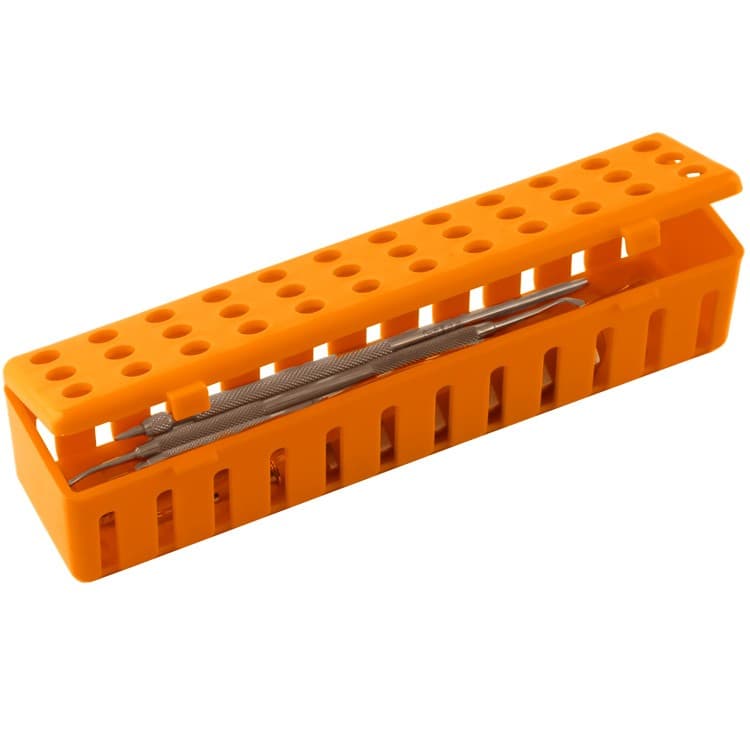 Cassette tray plastic autoclavable orange 205 x 50 x 45 mm – oficiali Falcon Medical produkto nuotrauka