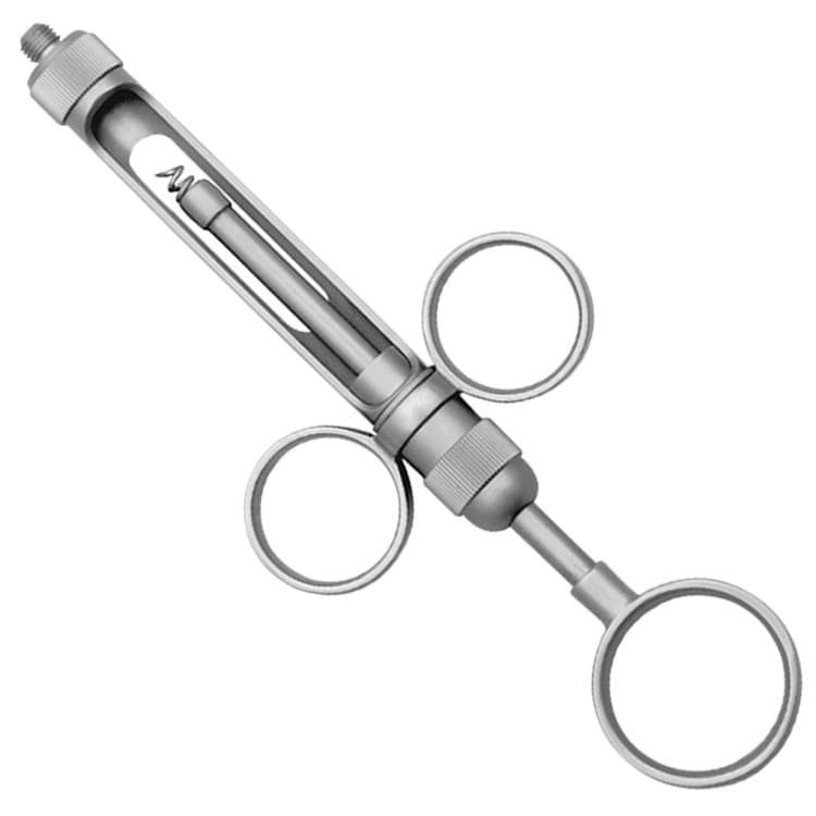 SS-2000 Syringe manual aspirating 3-ring 1.8ml. metric – oficiali Falcon Medical produkto nuotrauka