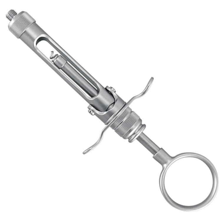 SS-2000 Syringe manual aspirating breech loading with ring handle 1.8ml. metric – oficiali Falcon Medical produkto nuotrauka
