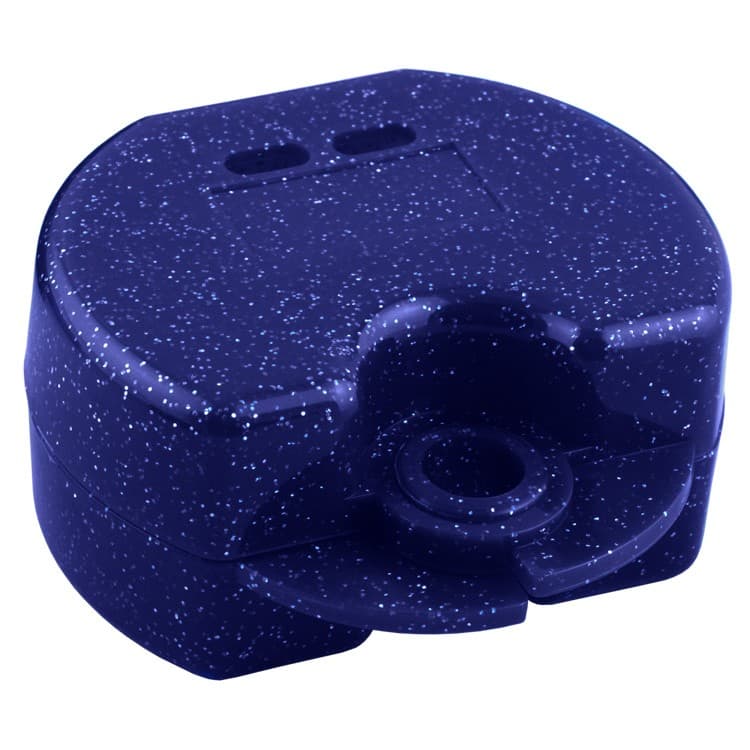 Retainer cases Euro maxi sparkle blue, 38 x 76 x 64mm (Pack of 10 pieces) – oficiali Falcon Medical produkto nuotrauka