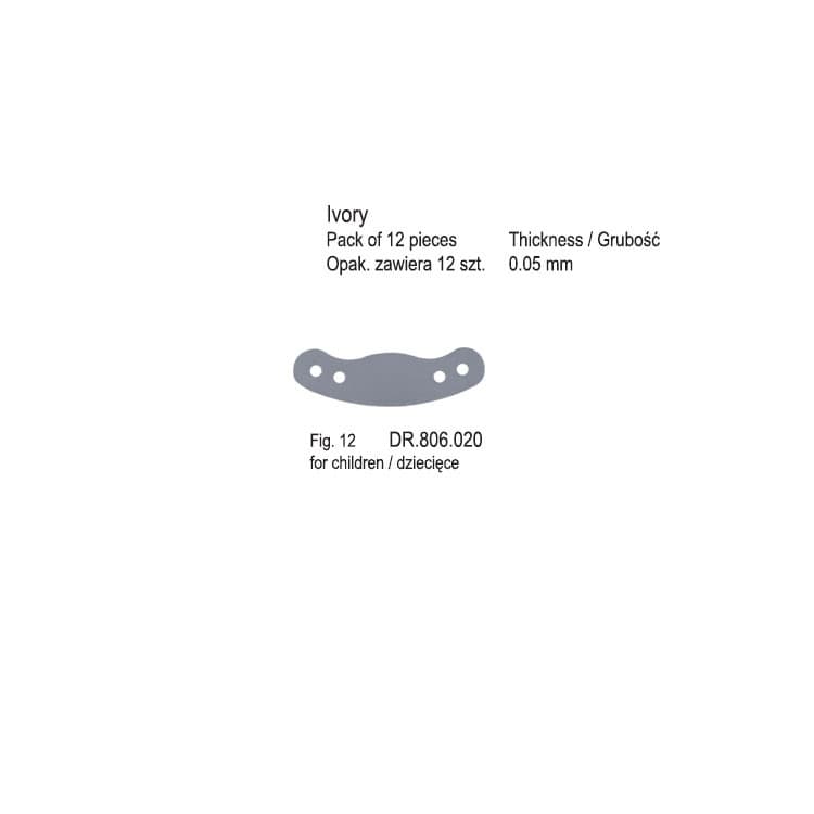Matrix Bands Ivory for children fig. 12 (Pack of 12 pieces) – oficiali Falcon Medical produkto nuotrauka