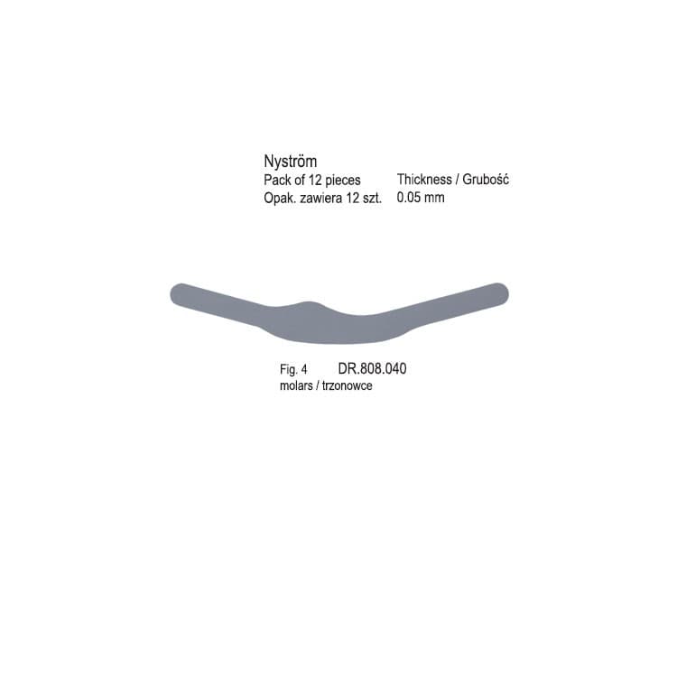 Matrix Bands Nyström fig.4 (Pack of 12 pieces) – oficiali Falcon Medical produkto nuotrauka