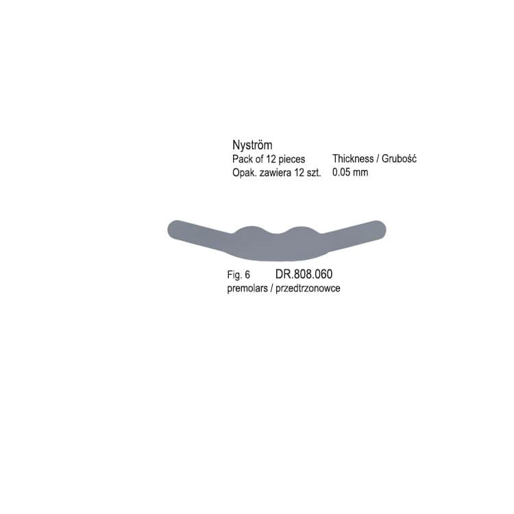 Matrix Bands Nyström fig.6 (Pack of 12 pieces) – oficiali Falcon Medical produkto nuotrauka