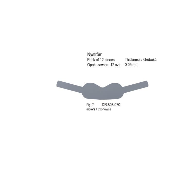 Matrix Bands Nyström fig.7 (Pack of 12 pieces) – oficiali Falcon Medical produkto nuotrauka