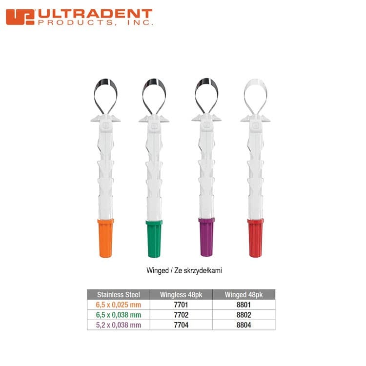 Omni Matrix – Disposable retainer and Matrix, Winged, 6,5 x 0,025 mm (48 pieces) – oficiali Falcon Medical produkto nuotrauka