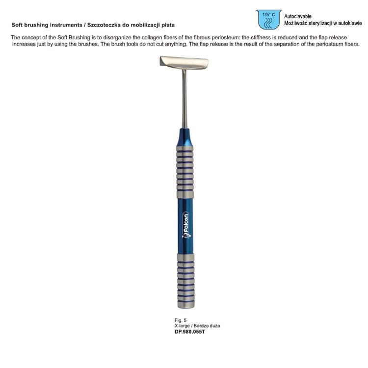 Classic-Lite soft brush X-large fig. 5 – oficiali Falcon Medical produkto nuotrauka