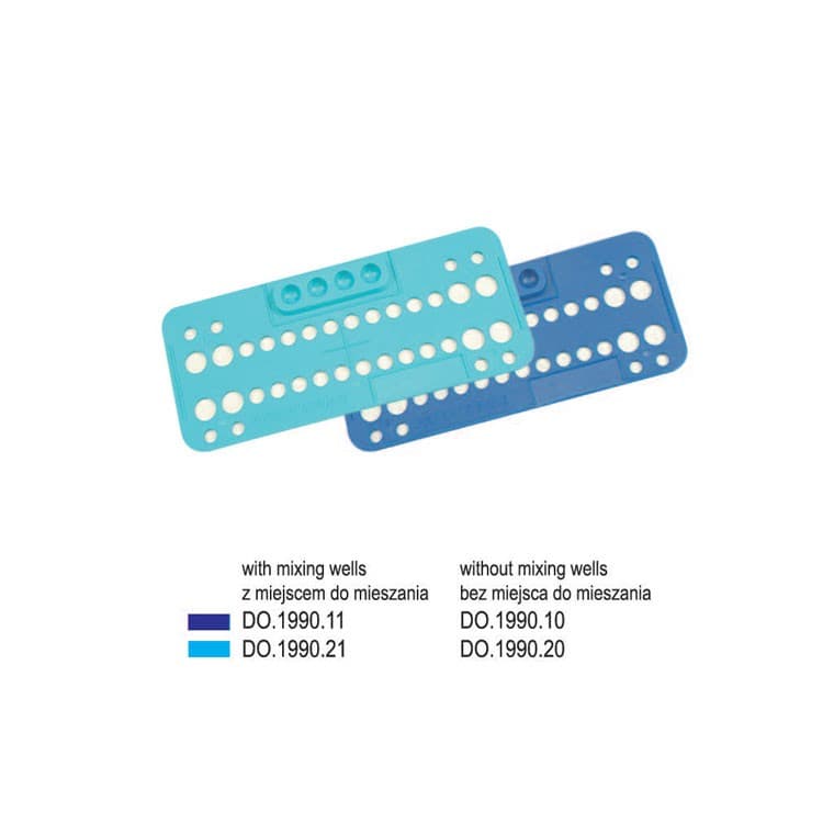 Disposable bonding tray with mixing wells blue – oficiali Falcon Medical produkto nuotrauka