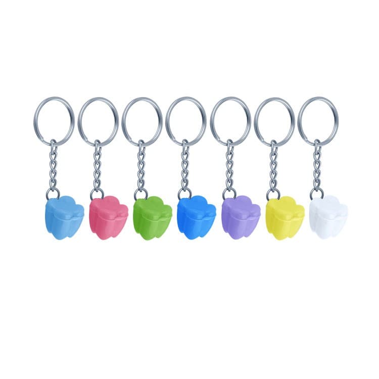 Dental key ring with milky tooth box (pack of 10 pieces) – oficiali Falcon Medical produkto nuotrauka