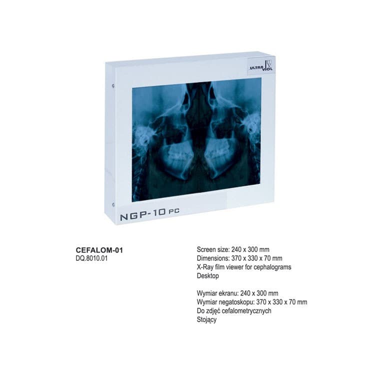 Dental X-Ray illuminator CEFALOM-01 240x300mm – oficiali Falcon Medical produkto nuotrauka