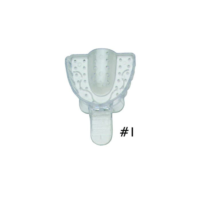 Disposable impression trays transparent upper L fig. 1 – oficiali Falcon Medical produkto nuotrauka