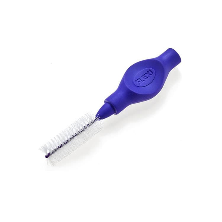 Tandex Flexi interdental brush with flexible ellipse handle medium 8 mm violet – oficiali Falcon Medical produkto nuotrauka