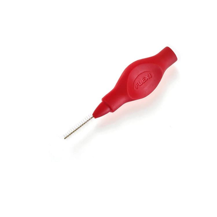 Tandex Flexi interdental brush with flexible ellipse handle super fine 3 mm ruby – oficiali Falcon Medical produkto nuotrauka