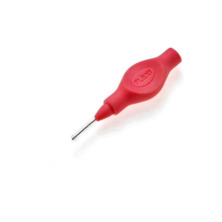 Tandex Flexi interdental brush with flexible ellipse handle ultra fine 2.5 mm tangerine – oficiali Falcon Medical produkto nuotrauka