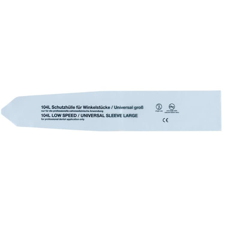 DENTALINE disposable pre-cut sleeves for low speed handpieces 38 x 200mm Pack of 500 pieces) – oficiali Falcon Medical produkto nuotrauka