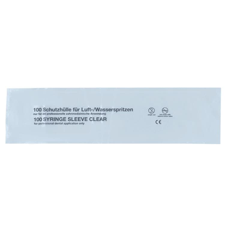 DENTALINE disposable pre-cut sleeves for syringes 64 x 250mm (Pack of 500 pieces) – oficiali Falcon Medical produkto nuotrauka