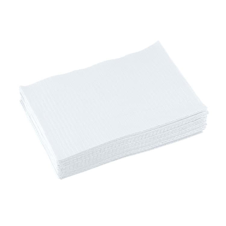 Dental Bibs, 3-ply, 33 x 45 cm, White (Pack of 500 pieces) – oficiali Falcon Medical produkto nuotrauka
