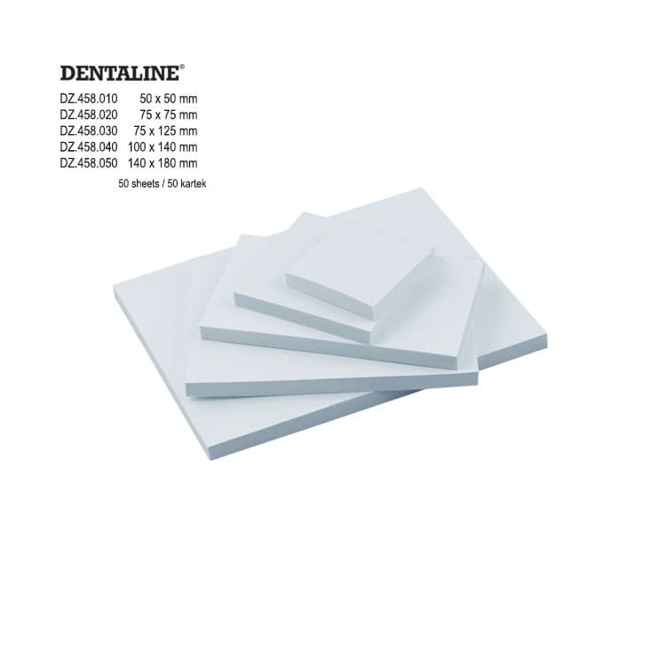 DENTALINE Mixing pad 75x75mm (50 sheets) – oficiali Falcon Medical produkto nuotrauka