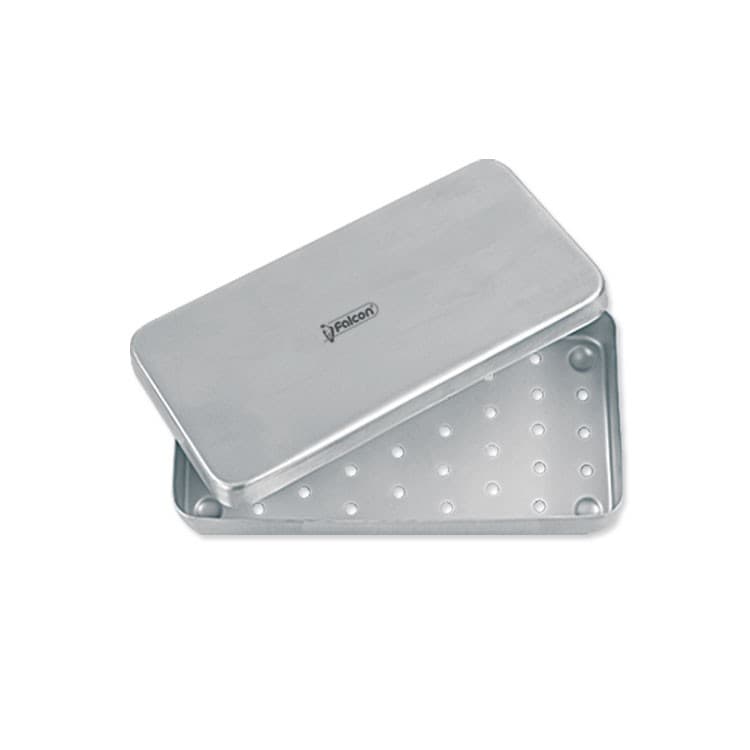 Stainless Steel box perforated 180x90x30mm – oficiali Falcon Medical produkto nuotrauka