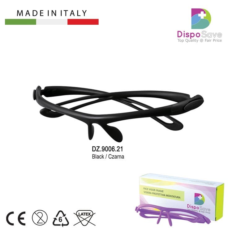 Visor-II Frame only black (autoclavable 121°c) – oficiali Falcon Medical produkto nuotrauka