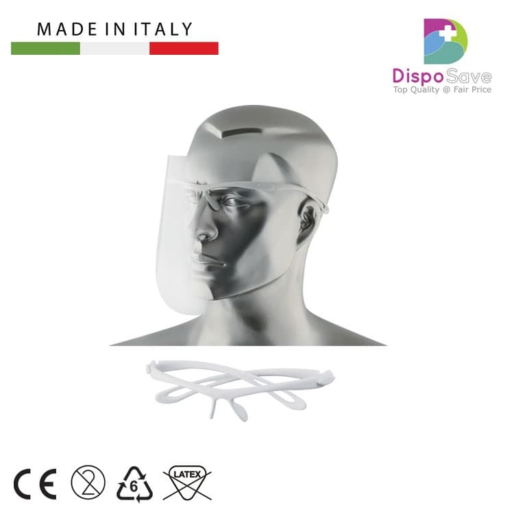 Visor-II frame white + 12 face shields – oficiali Falcon Medical produkto nuotrauka