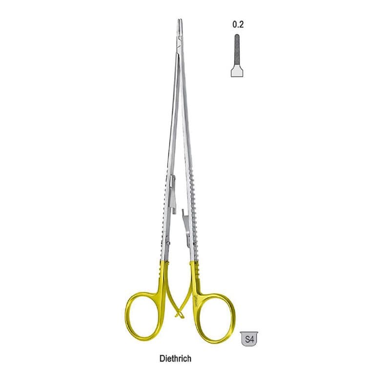 Falcon-Grip Needle holder Diethrich 230mm TC – oficiali Falcon Medical produkto nuotrauka