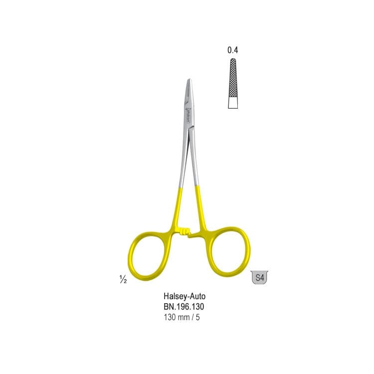 Falcon-Grip Needle holder Halsey-Auto 130mm TC – oficiali Falcon Medical produkto nuotrauka