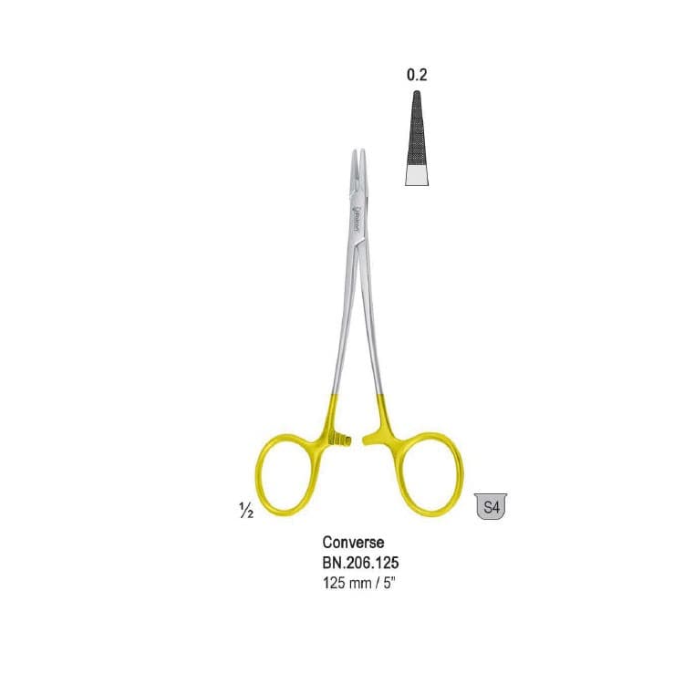 Falcon-Grip Needle holder Converse 125mm TC – oficiali Falcon Medical produkto nuotrauka