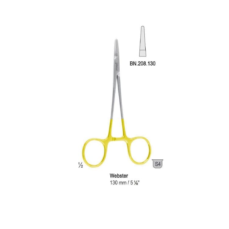 Falcon-Grip Needle holder Webster 130mm TC smooth – oficiali Falcon Medical produkto nuotrauka