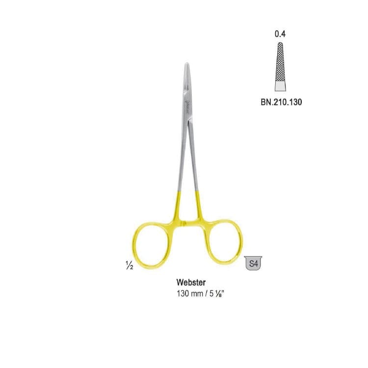 Falcon-Grip Needle holder Webster 130mm TC – oficiali Falcon Medical produkto nuotrauka