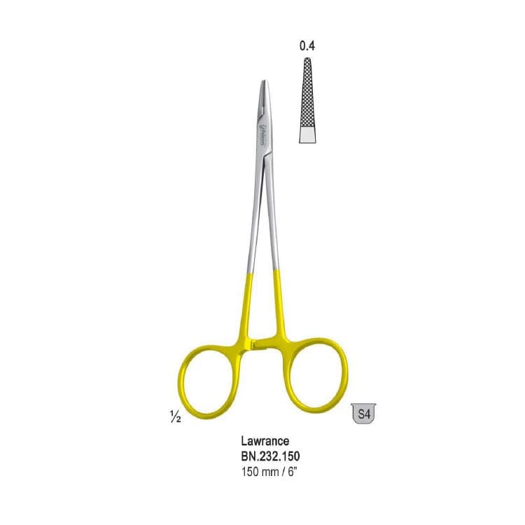 Falcon-Grip Needle holder Lawrance 150mm TC – oficiali Falcon Medical produkto nuotrauka