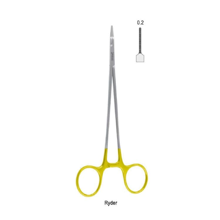 Falcon-Grip Needle holder Ryder-Micro 180mm TC – oficiali Falcon Medical produkto nuotrauka