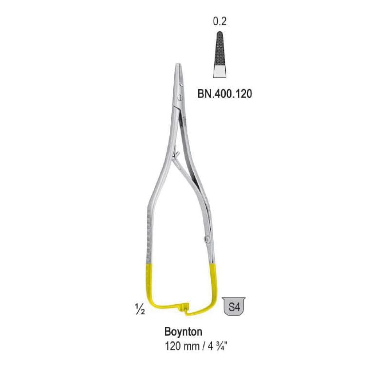 Falcon-Grip Needle holder Boynton straight 120mm TC – oficiali Falcon Medical produkto nuotrauka