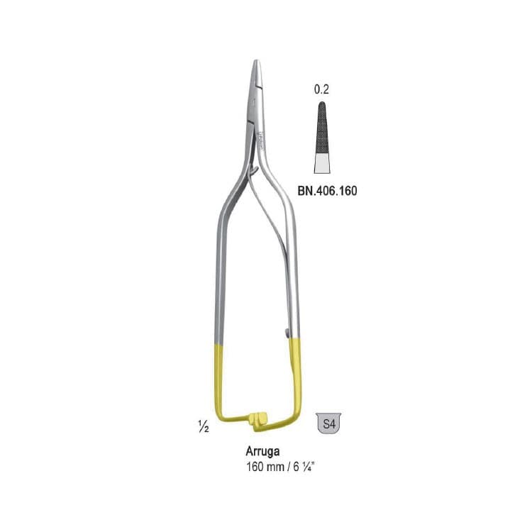 Falcon-Grip Needle holder Arruga straight 160mm TC – oficiali Falcon Medical produkto nuotrauka