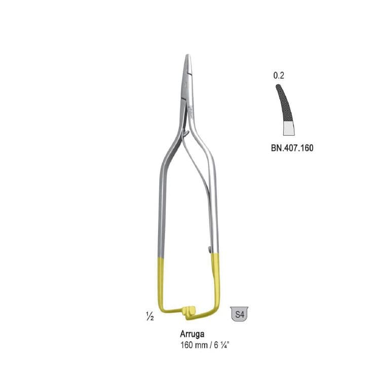 Falcon-Grip Needle holder Arruga curved 160mm TC – oficiali Falcon Medical produkto nuotrauka