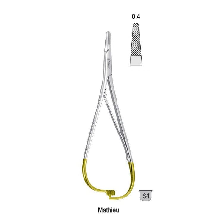 Falcon-Grip Needle holder Mathieu 170mm TC – oficiali Falcon Medical produkto nuotrauka