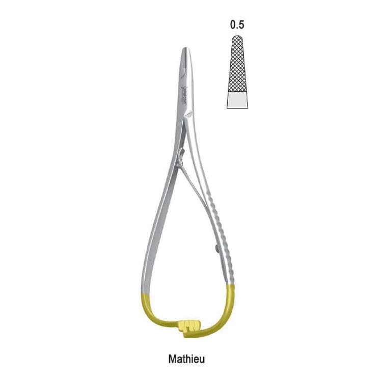 Falcon-Grip Needle holder Mathieu Standard 170mm TC – oficiali Falcon Medical produkto nuotrauka