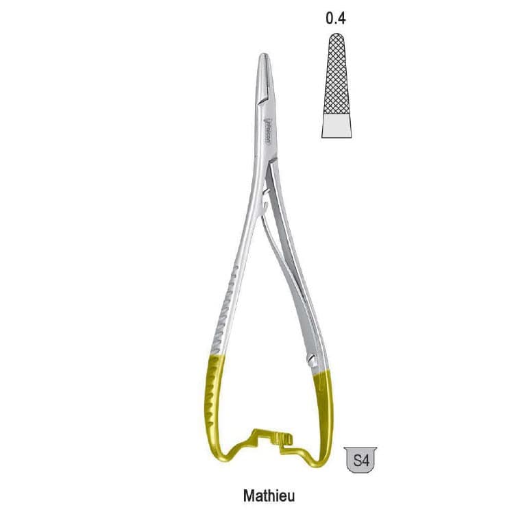 Falcon-Grip Needle holder Mathieu 170mm TC, reverse action – oficiali Falcon Medical produkto nuotrauka