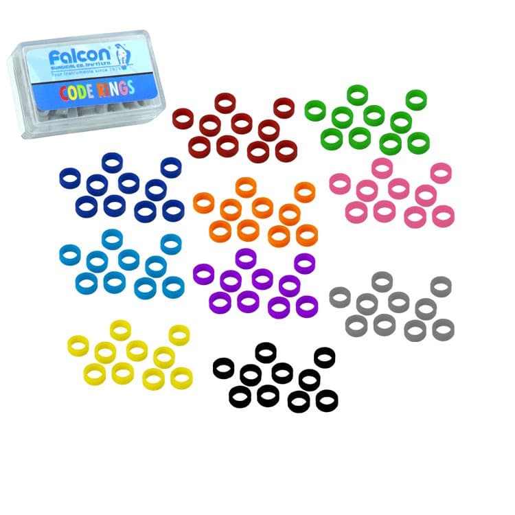 Color code ring silicone regular pink (Pack of 50 pieces) – oficiali Falcon Medical produkto nuotrauka