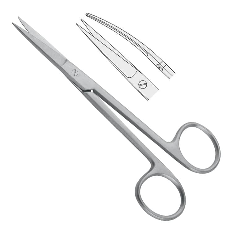 Scissors Wagner sharp/sharp curved 120mm – oficiali Falcon Medical produkto nuotrauka