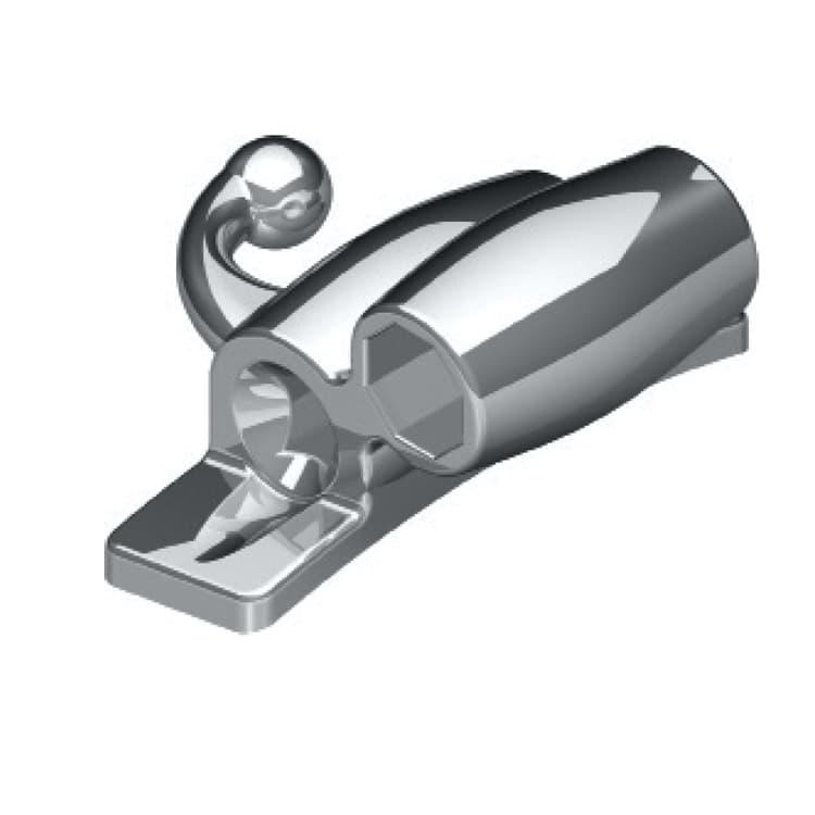 Deluxe Buccal tube combination convertible, weldable .018″ upper left occlusal Headgear tube .045″ – oficiali Falcon Medical produkto nuotrauka