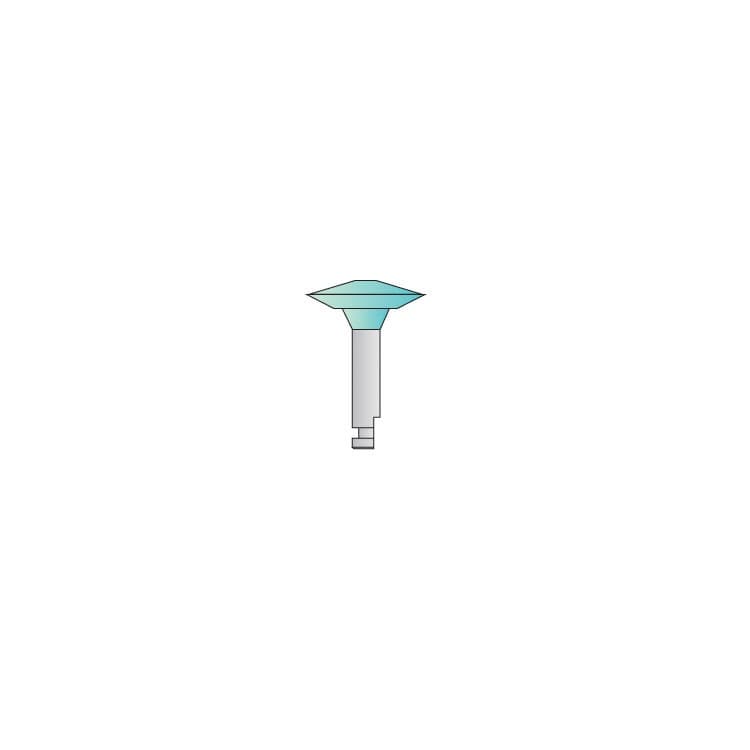 DIA-COMP Synthetic rubber polisher with impregnated diamond STEP-2 Ø 10.0 x 2.5mm RA – oficiali Falcon Medical produkto nuotrauka
